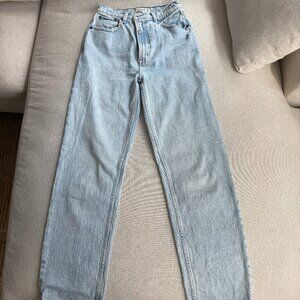 90s Straight Ultra High Rise Light Jean